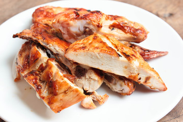 Grilled chicken.