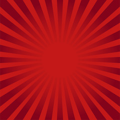 Red ray sunburst style abstract background