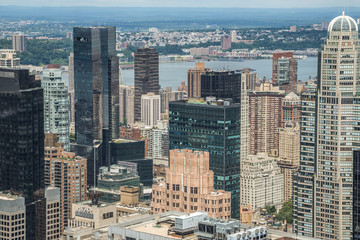 New York City Manhattan midtown buildings skyline view