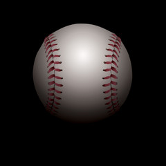 Shadowed Baseball Illustration