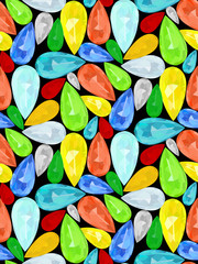 Pattern of precious stones