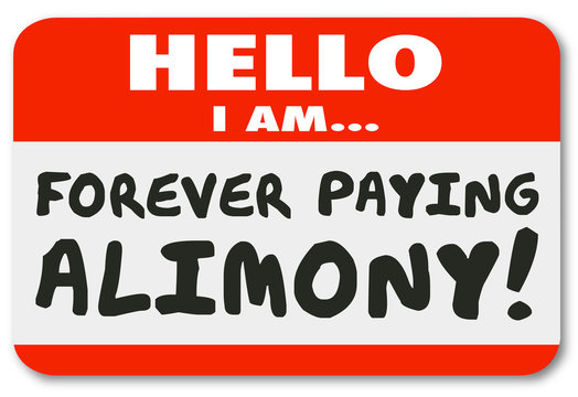 Nametag Hello I Am Forever Paying Alimony Spousal Support Ex Wif