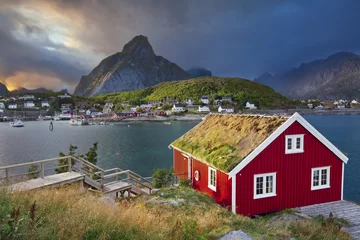 Fototapete Skandinavien Reine, Norway.