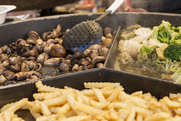 Fried Foods at Jarmark St. Dominic in Gdansk