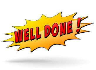 Vector well done star
