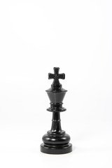 Chess king isolated on white background