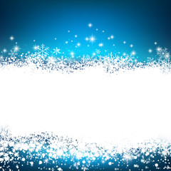 Fototapeta premium Christmas blue abstract background.