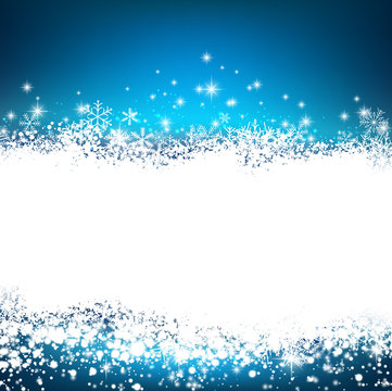 Christmas Blue Abstract Background.