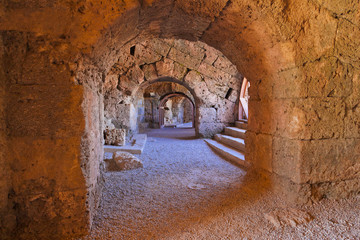 Old amphitheater in Side Turkey