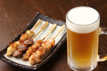 焼鳥とビール