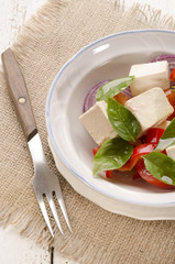 salad with tomato and olive oil