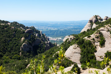 Fototapeta na wymiar Montserrat mountain near Barcelona