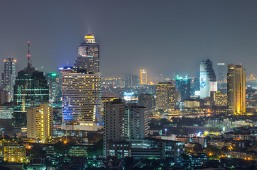 Fototapeta na wymiar Bangkok city night view, Thailand