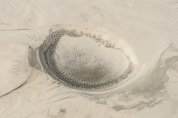 The crater in the sand
