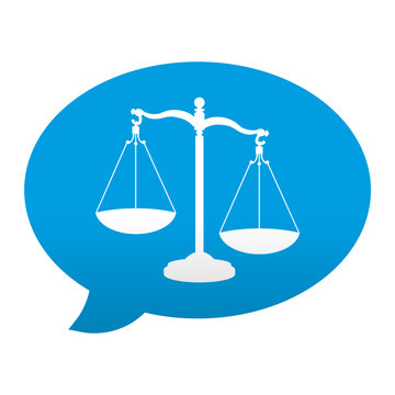 Etiqueta app comentario simbolo justicia