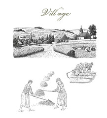 Village illustration