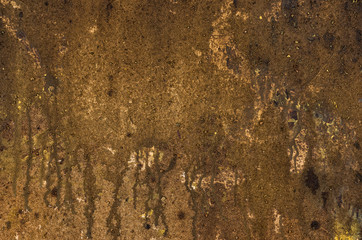 Detailaufnahme einer Leinwand mit Acrylfarbe und Sand