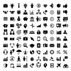 Set of web icons for business. Vector
