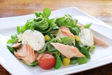 hort smoked salmon salad