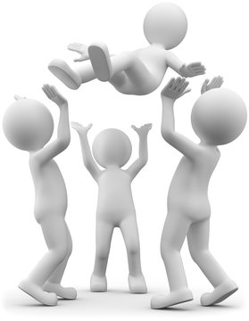 Jubel Freude hochschmeissen weiss