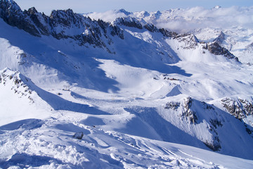 Fototapeta na wymiar Dolomites slope