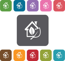 Ecology Icons set. Illustration eps10