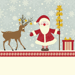 Christmas greeting card and place for text