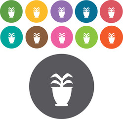 Tree Icons Set. Illustration eps10