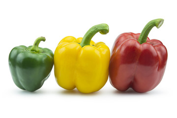Paprika pepper isolated on white background