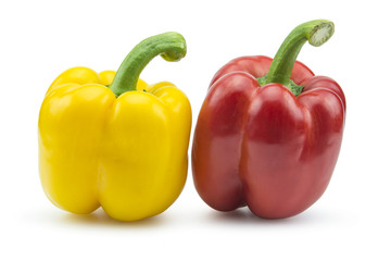 Paprika pepper isolated on white background