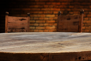 empty table