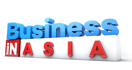 Business in countries in 3D isolated on white