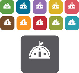 House Building Icons Set. Illustration eps10