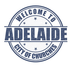 Welcome to Adelaide stamp