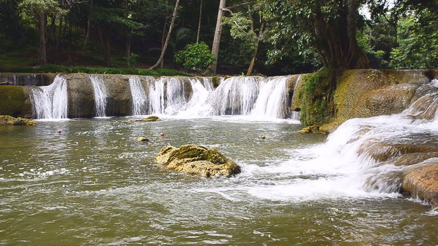 Waterfalll at Num Tok Chet Sao Noi National Park, Thailand 