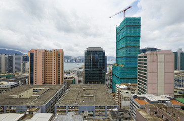 office buildings at day, hongkong