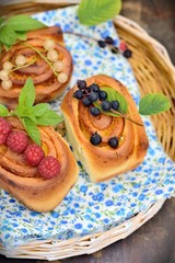 Delicious buns with fun curls