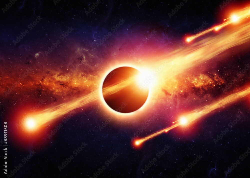 Canvas Prints abstract space apocalypse