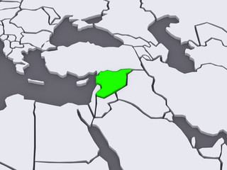 Map of worlds. Syria.