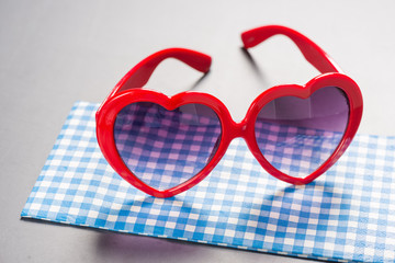 Fototapeta premium Heart Sunglasses