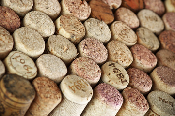 Assorted wine corks