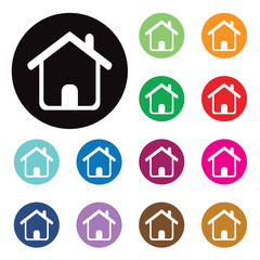 Vector home buttons