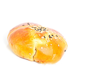 Bakery bread on white background