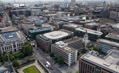 Fototapeta premium London view. City of London, Shard of glass, Tower 42, lloyed's,