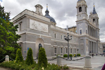 Cathedral Santa Maria la Real de La Almudena in Madrid, Spain