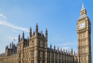 Fototapeta na wymiar Palace of Westminster and Big Ben
