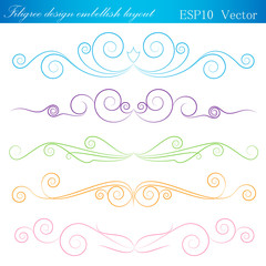 filigree design embellish layout. vector