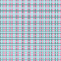 Seamless retro bright checkered plaid pattern