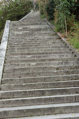 steps in public places with nobody