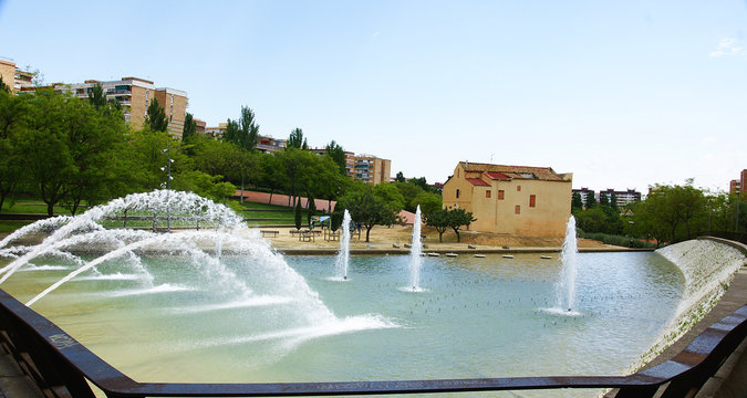 Estanque del Parque de nou Barris, Barcelona